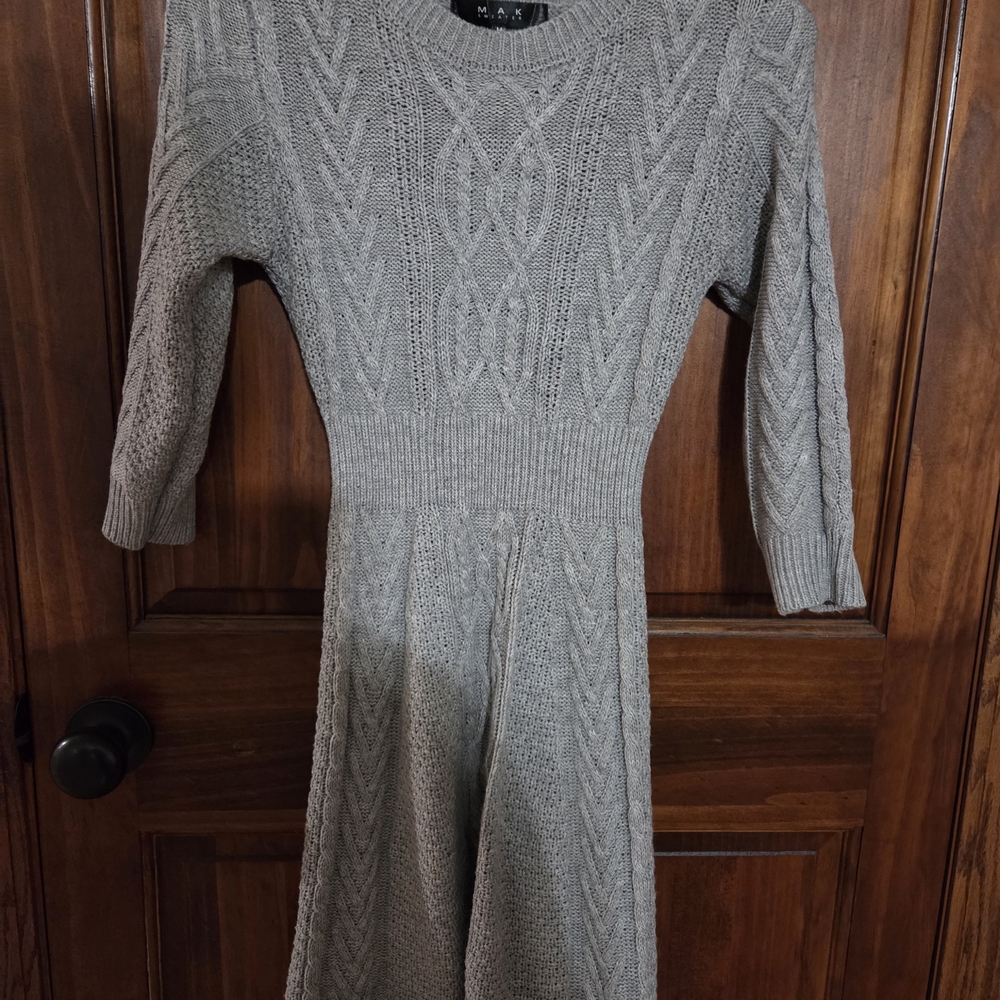 Gray Knit Dress